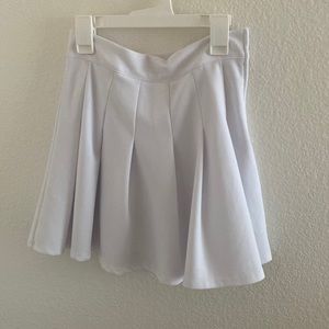 White Formal Tennis Skirt